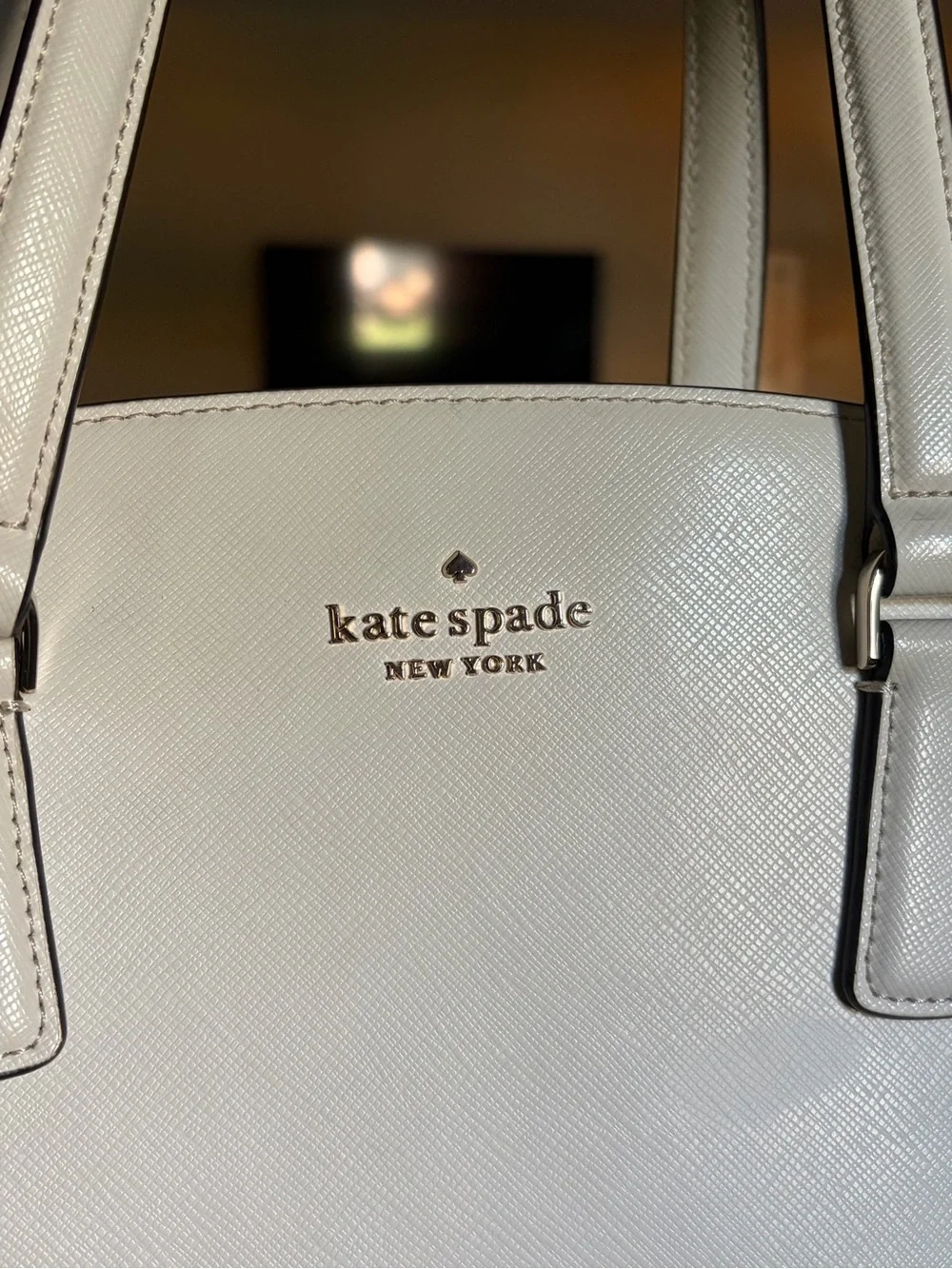 Ivory White Kate Spade Perry Purse W/ Detachable Strap - MSRP $399